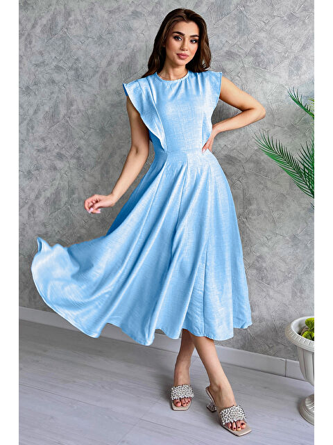 Gülseli Kadın Bisiklet Yaka Kiloş Elbise - S000299582-17234