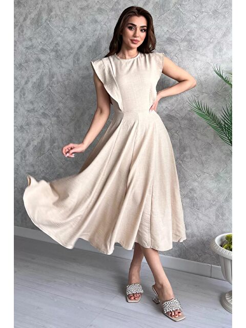 Gülseli Kadın Bisiklet Yaka Kiloş Elbise - S000299582-25636