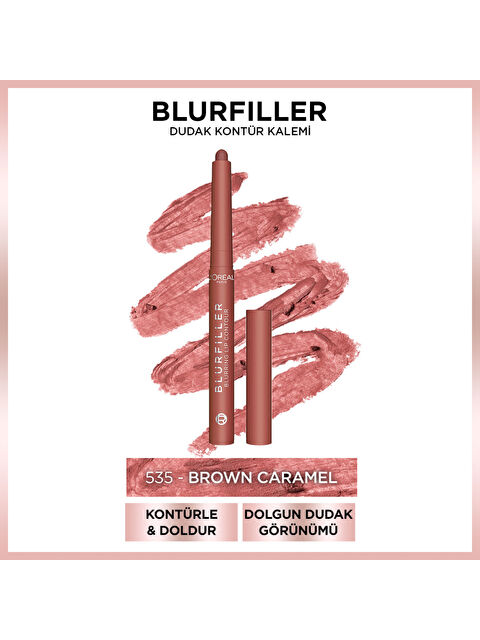 L'Oreal Paris L'Oréal Paris Blurfiller Dudak Kontür Kalemi - 535 Brown Caramel