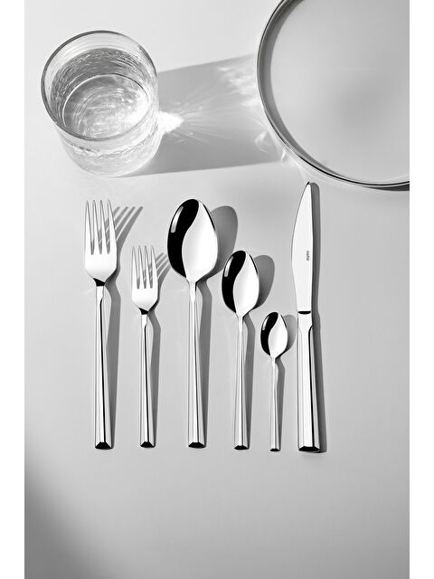 Nehir Milano Sade 12 Kişilik 72 Parça Kutulu Çatal Kaşık Bıçak Takımı - S000518613-18105