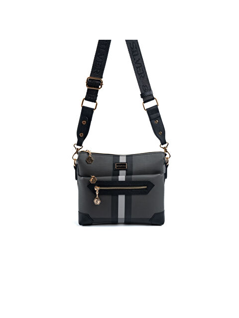 Silver Polo Kadın Çapraz Çanta 1110-48224 SILVER POLO ÇAPRAZ BAYAN ÇANTASI MK129 SİYAH-MAT SİYAH - S000507675-19351