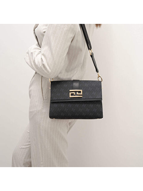 Silver Polo Kadın Çapraz Çanta 1009-45607 SILVER POLO ÇAPRAZ BAYAN ÇANTASI M178 SİYAH-MAT SİYAH - S000507678-19351