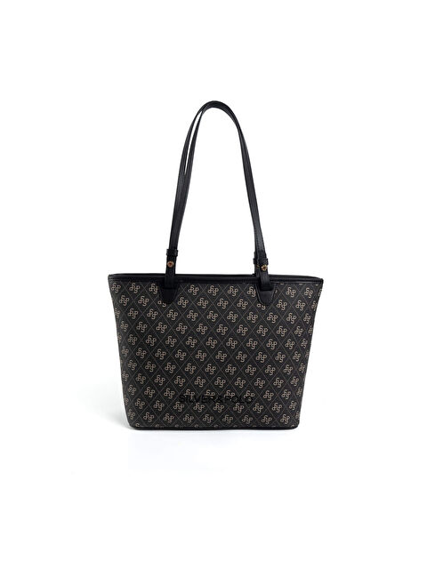 Silver Polo Kadın Omuz Çantası 1204-47832 SILVER POLO BAYAN ÇANTASI M178 FÜME-MAT SİYAH - S000507689-20600