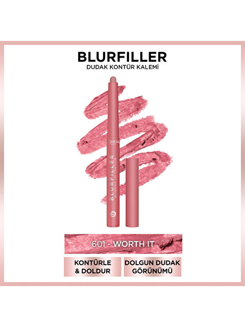 L'Oreal Paris L'Oréal Paris Blurfiller Dudak Kontür Kalemi - 601 Worth It