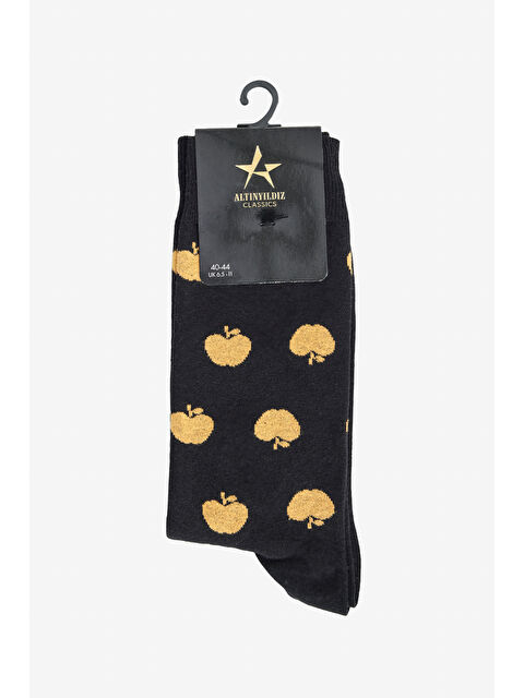 Altınyıldız Classics Erkek Siyah Desenli Soket Çorap - S000442606-19351