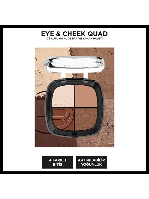 L'Oreal Paris L'Oréal Paris Eye & Cheek Quad - 03 Autumn Nude Dörtlü Far ve Yanak Paleti