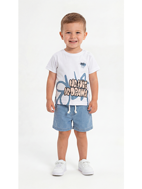 Mışıl Kids No Drama Baskılı Erkek Bebek Alt Üst Takım