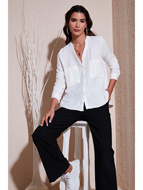Lela Regular Fit Hakim Yaka Gömlek 67044872S4 - S000162598-19965