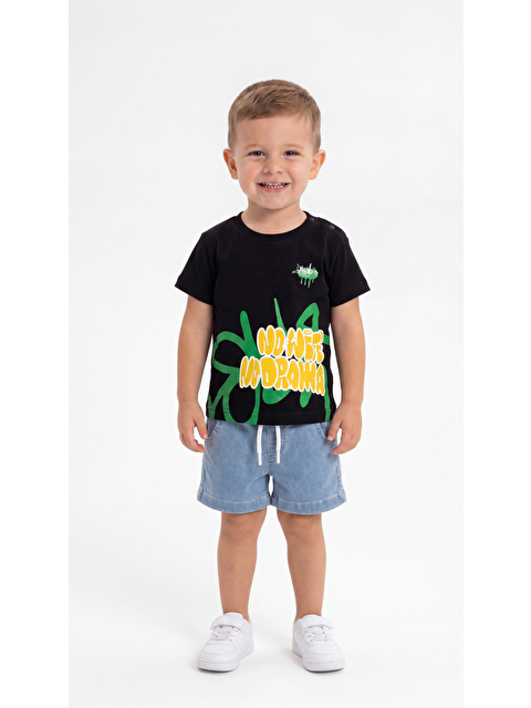 Mışıl Kids No Drama Baskılı Erkek Bebek Alt Üst Takım