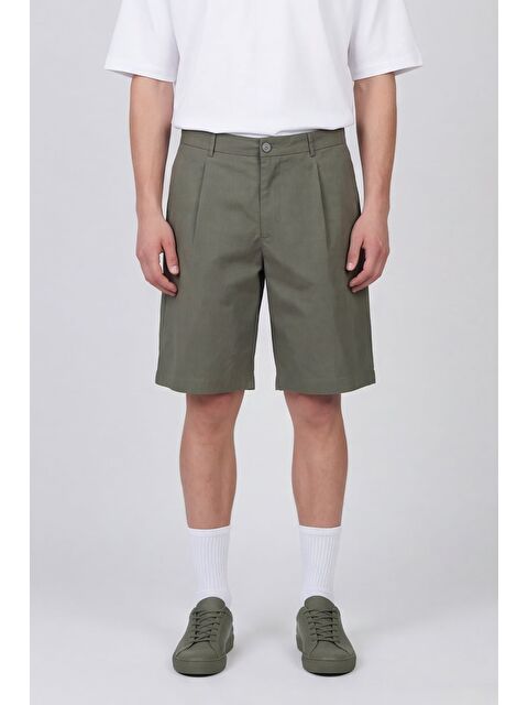 Sabri Özel Haki Alonzo - Erkek Şort Kapri