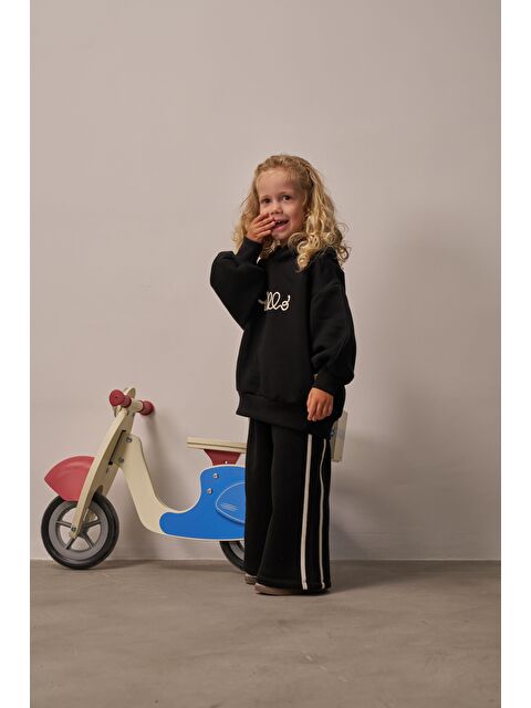 Oh La La Koala For Little Ones Siyah Hello Nakışlı Alt Üst Takım - S000447355-19351