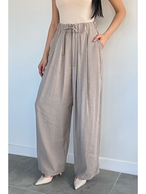 Gülseli Perry Kadın Bel Lastikli Bol Kesim Pantolon