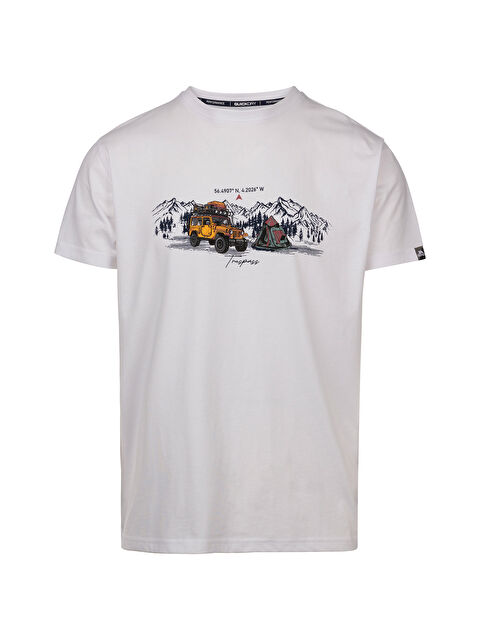 Trespass Horton - Casual Printed Tshirt Erkek Beyaz Tişört - S000490565-20063