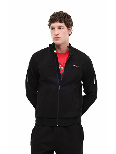 Lumberjack ML AUSTIN 18ITL1023 6 FX Siyah Erkek Eşofman Üstü - S000506844-19351