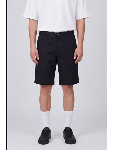 Sabri Özel Siyah Erkek Şort