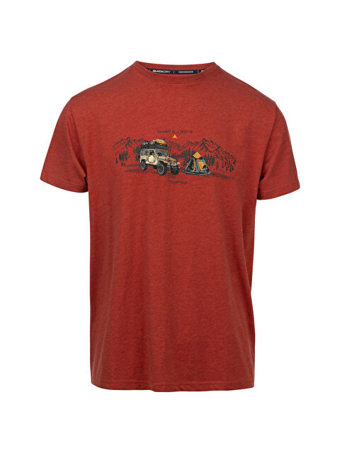 Trespass Horton - Casual Printed Tshirt Erkek Kırmızı Tişört - S000490565-20045