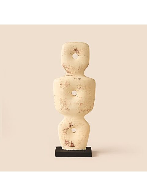 Evidea Deco Eskitme İskandinav Dekor - Bej - 36 cm