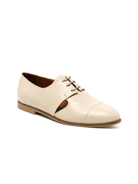 John May Kadın Oxford ( Klasik) MAR-25Y-166-471 Bej Cilt - S000509495-19928
