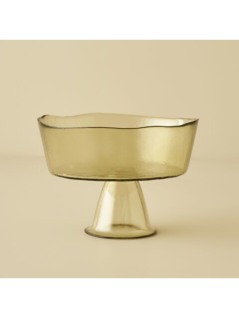 Bella Maison Geo Ayaklı Cam Sunum Kasesi Yeşil (21x16 cm) - S000362673-18194