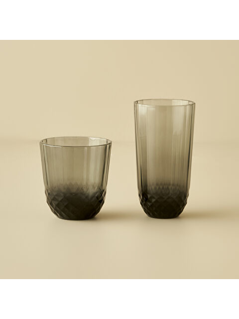 Bella Maison Colore Kesme Bardak Seti 12'li Antrasit - S000362675-29666