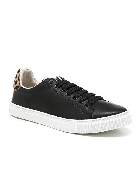 John May Kadın Sneaker ( Günlük) MAR-25Y-209-02 Siyah-Leopar - S000509501-19351