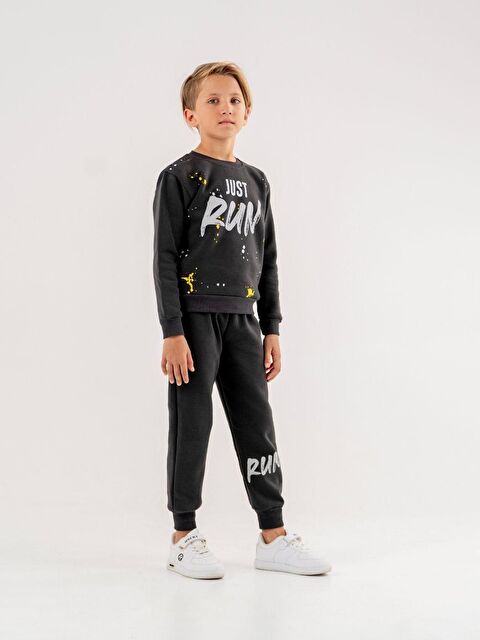 COPPA BABY Bisiklet Yaka Baskılı  Uzun Kollu  Eşofman Takım - S000124510-29666