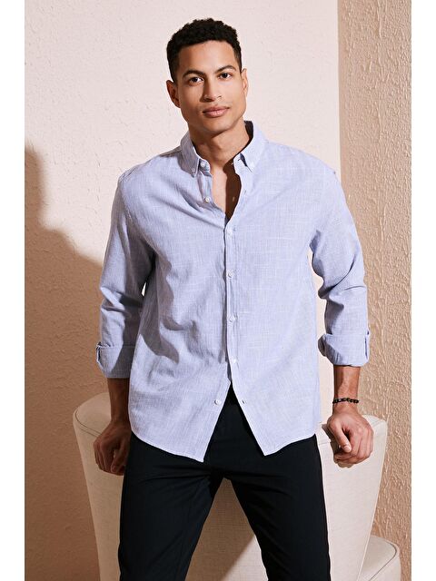 Buratti Pamuklu Regular Fit Düğmeli Yaka Gömlek CF24S116488 - S000151331-23710