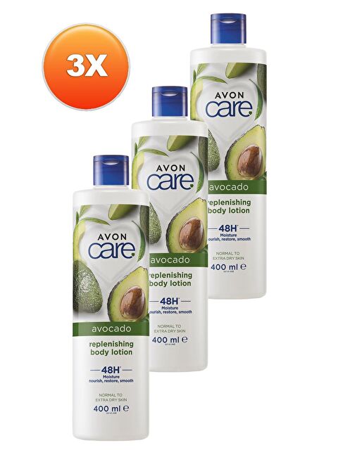 AVON Care Kuru Ciltler İçin Avokado Özlü Vücut Losyonu 400 Ml. Üçlü Set - S000190597-10231