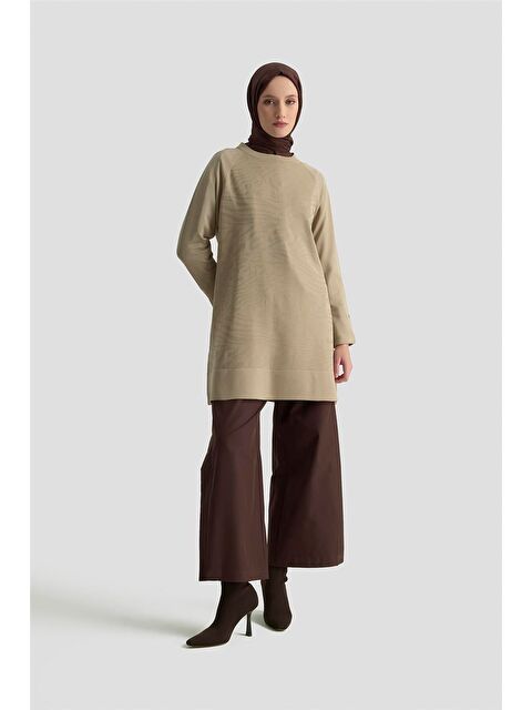 ARMİNE Trend Triko Tunik 25Ktd4114 Bej