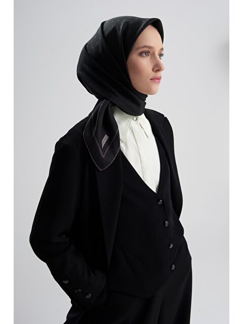 ARMİNE Jakarlı İpek Eşarp Puantiyeli 2 20 - S000500597-19351