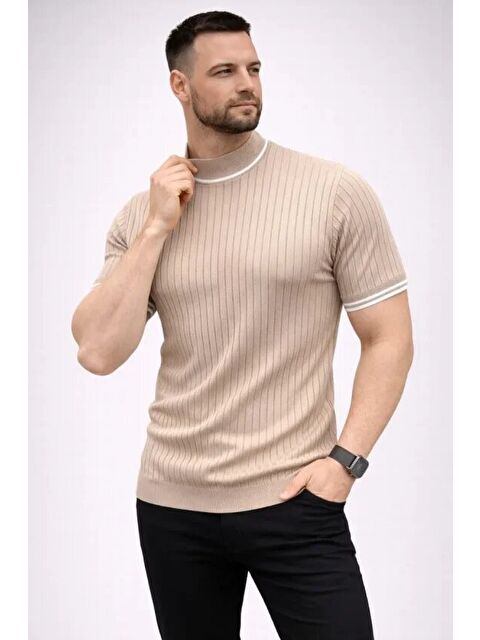 Jane's Erkek Fitilli Triko Dokuma Kısa Kol Tişört