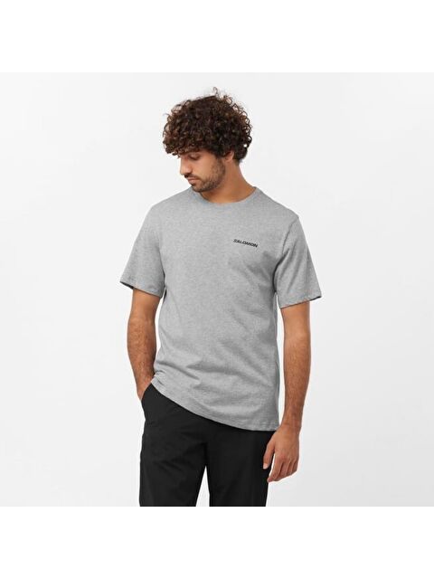 Salomon Graphic Performance Erkek Yeşil Yuvarlak Yaka Spor Tişört