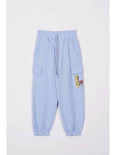 Zepkids Çift Kargo Cepli Bebek Mavisi Renk Erkek Çocuk Eşofman Tek Alt - S000357030-3642