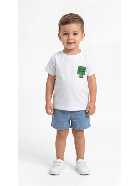 Mışıl Kids Skate Ramp Baskılı Erkek Bebek Alt Üst Takım