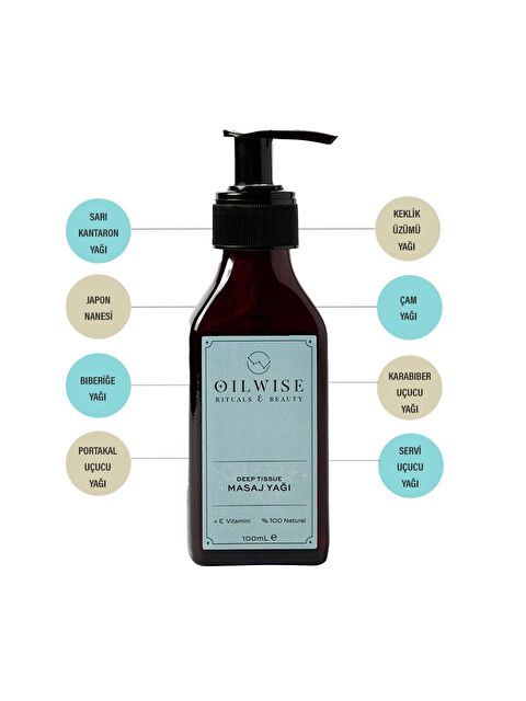 Oilwise Deep Tissue Rahatlatıcı ve Besleyici Masaj Yağı 100 ml