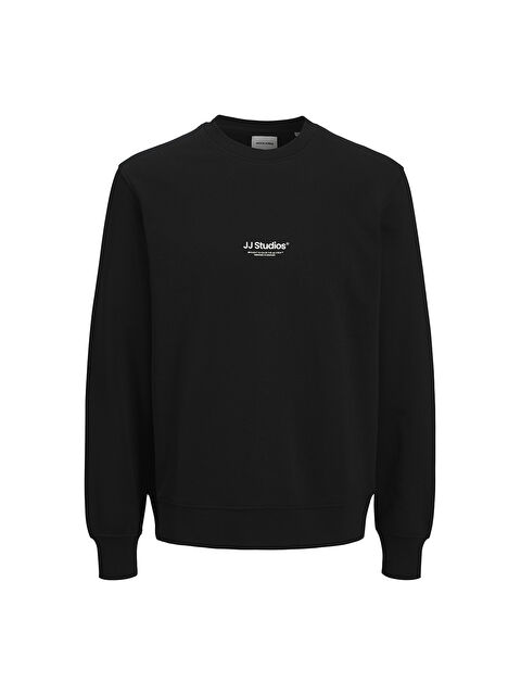 Jack & Jones Soho Crew Neck Erkek Siyah Yuvarlak Yaka Sweatshirt