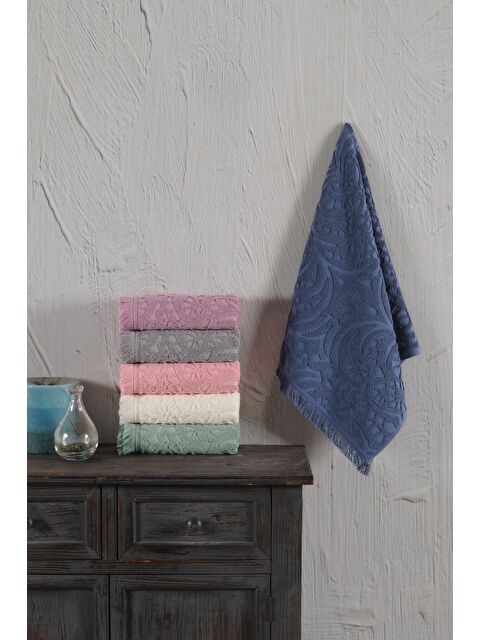 Varol Jakaranda Serisi %100 Pamuk 30x50cm 6 lı Havlu Seti YESIL - S000421242-18194