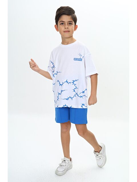 Toontoykids Erkek Çocuk Göğsü Unstoppable Yazı Baskılı Şortlu Takım - S000360586-23710