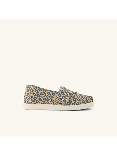 Toms Kız Çocuk Siyah Bej Leopar Desenli Sneaker