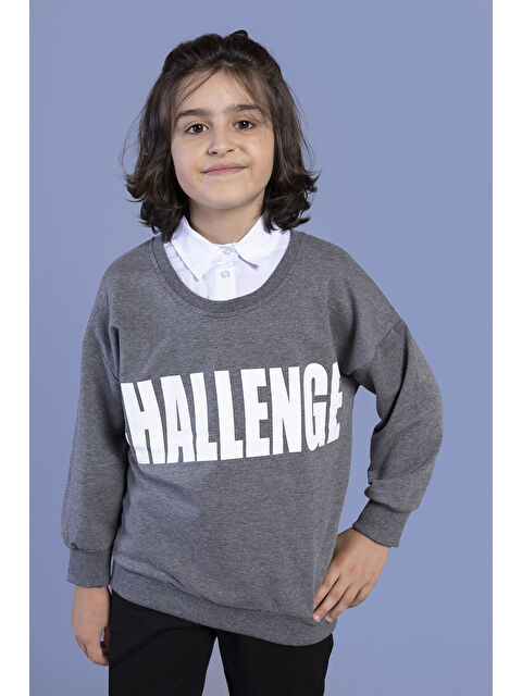 Toontoykids Erkek Çocuk Baskılı Gömlek Yaka Sweatshirt - S000255004-29666