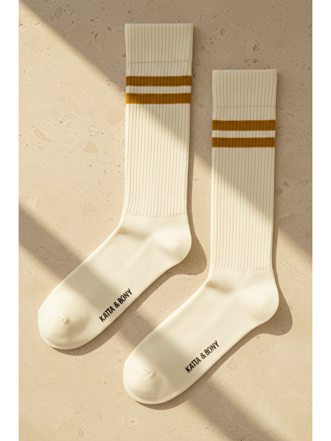 Katia And Bony Unisex Çizgi Desenli Soket Çorap