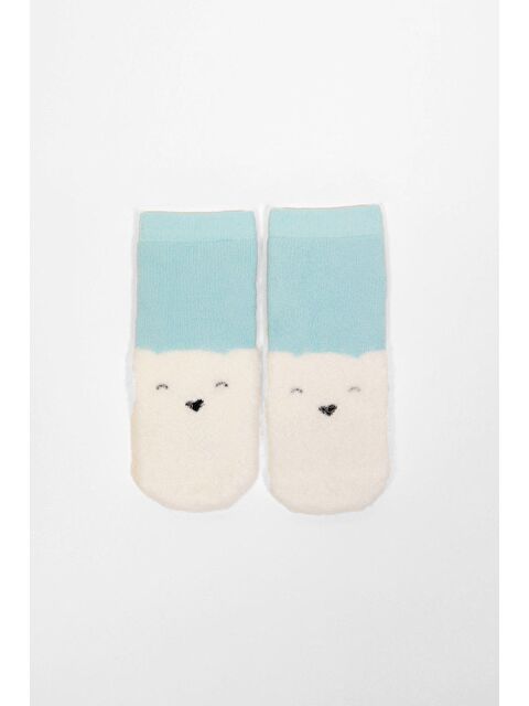 Katia And Bony Ayı Desenli Bebek Soket Çorap Mavi - S000233966-17234
