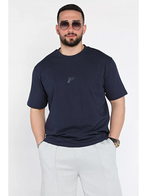 Mishar İtalia Erkek Bisiklet Yaka Baskılı Tişört - S000373043-21164