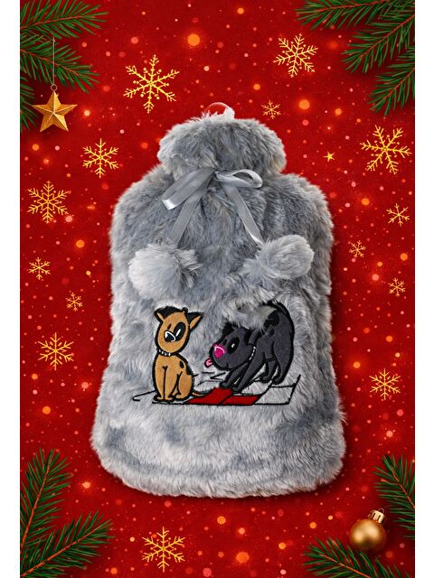 Biggdesign Dogs Gri Pelüş Sıcak Su Torbası - S000055472-20600
