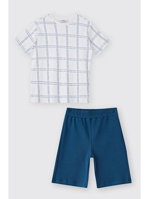 Panço Erkek Çocuk Lacivert Pijama Takımı