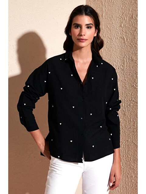 Lela Kalpli Pamuklu Regular Fit Tek Cepli Gömlek 514303916 - S000162621-19351