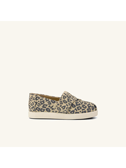 Toms Kız Çocuk Siyaah Bej Leopar Desenli Sneaker
