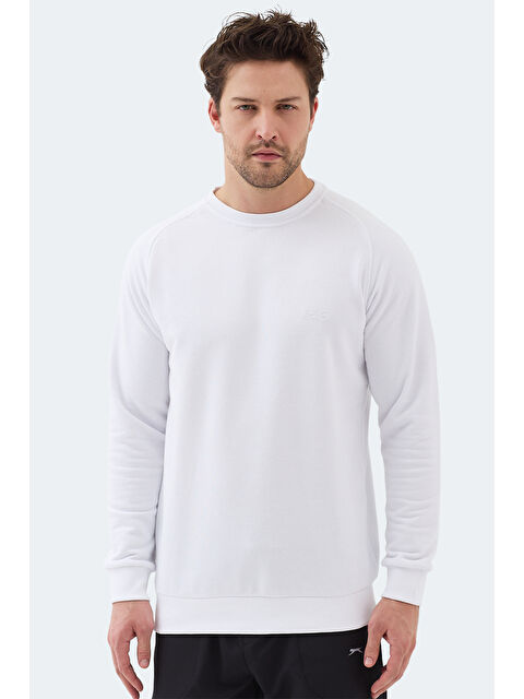 SLAZENGER NADAV Erkek Beyaz Sweatshırt - S000495807-20063