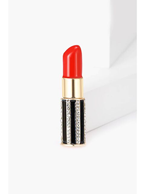 New Obsessions Kırmızı Ruj Broş Yaka İğnesi - S000359181-20076