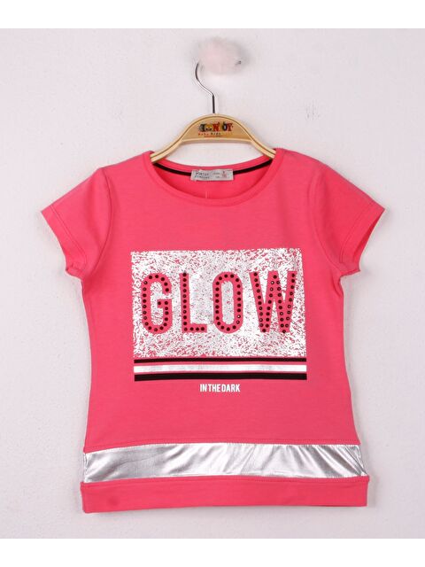 Toontoykids Kız Çocuk Glow Baskılı Tişört - S000254897-18686